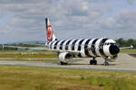 Condor Airbus A320-214 D-ASGE rollt zum Terminal in Frankfurt 13.6.2026