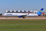 D-ABOJ / Condor / B757-330(W) in MUC bei der Landung aus Palma de Mallorca (PMI) 02.08.2013