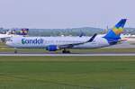 D-ABUF / Condor / B767-330(ER)(W) beim Start in MUC nach Punta Cana (PUJ) 13.06.2014