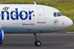 Condor (DE-CFG), D-AICG, Airbus, A 320-212 (Bug/Nose ~ Janosch-St. & Misch-Lkrg.), 27.06.2015, DUS-EDDL, Düsseldorf, Germany