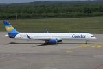 Condor, D-ABOM, Boeing 757-330, CGN/EDDK,Köln-Bonn, rollt zum Start nach Antalya (AYT), 15.05.2016
