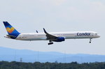 D-ABOB Condor Boeing 757-330(WL)  beim Anflug auf Frankfurt am 01.08.2016