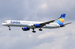 D-ABOG Condor Boeing 757-330(WL)  am 06.08.2016 beim Anflug auf Frankfurt
