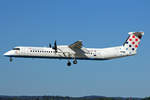 Croatia Airlines, 9A-CQF, Bombardier DHC-8 402, msn: 4301,  Primorje ,  Bravo Vatreni Fussball Sticker, 27.Juli 2020, ZRH Zürich, Switzerland.