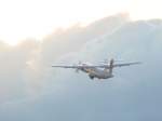 CSA ATR 72 OK-XFC startet in den Abendhimmel in Berlin TXL am 03.09.2007