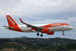 easyJet, G-UZLZ Airbus A320-251N, msn: 12334, 25.Mai 2025, CFU Corfu, Greece.