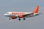 Easyjet A 319-111 G-EJJB im Landeanflug in Berlin-Schnefeld am 09.06.2010