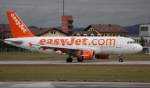 Easyjet Airbus A 319-111 G-EZIV Flughafen Salzburg 15.01.2011
