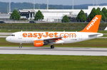 G-EZEB easyJet Airbus A319-111  beim Start in München am 14.05.2016