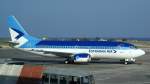 Boeing 737-36N ES-ABK, LGRP (RHO) Flughafen Rhodos (Griechenland), ELL (OV) Estonian Air (01.10.2007)