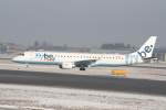 FLY BE Embraer 195 LR G-FBEN Flughafen Salzburg 10.01.2009