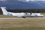 Flybe, G-JECL, Bombardier, DHC-8 Q402, 30.01.2016, GVA, Geneve, Switzerland           