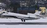 Dassault Falcon 7X PH-GWS von Flying Service erreicht am 05.01.2025 Innsbruck/INN und setzt zur Landung an.
