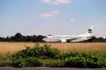 Ein Boeing 737 der Germania aufgenommen in Hamburg Fuhlsbttel am 27.07.08