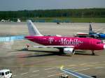 Germanwings Airbus A 319  Spirit of T.Mobile  am 08.05.2006 auf dem Flughafen Kln/Bonn