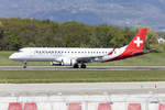 Helvetic Airways, HB-JVO, Embraer, ERJ-190LR, 17.04.2017, GVA, Geneve, Switzerland 
