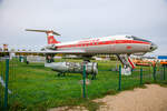 18.10.2021 - TU 134 der Interflug. DDR-SCB. Museumsexponat am Flughafen Magdeburg