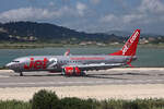 Jet2, G-JZHP, Boeing B737-8MG, msn: 63147/6198,  Jet2 Alicante , 22.Mai 2025, CFU Corfu, Greece.