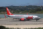 Jet2, G-JZHY, Boeing B737-8MG, msn: 63155/6358,  Jet2 Malta , 22.Mai 2025, CFU Corfu, Greece.