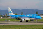 KLM Cityhopper, PH-EXP, Embraer ERJ-175STD, msn: 17000678,  100 Jaar  Sticker, 24.August 2019, BSL Basel-Mülhausen, Switzerland.