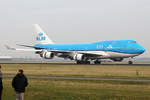 KLM Boeing 747-406M PH-BFT nach der Landung in Amsterdam 28.12.2019