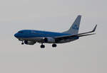 KLM, Boeing B 737-7K2, PH-BGF, BER, 06.12.2020