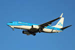 KLM, Boeing B 737-8K2,PH-BXB,BER, 19.12.2020 