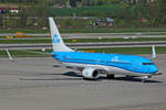 KLM Royal Dutch Airlines, PH-BXA, Boeing B737-8K2, msn: 29131/198, Zwaan / Swan , 18.April 2022, ZRH Zürich, Switzerland.