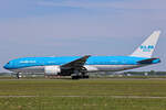 KLM Royal Dutch Airlines, PH-BQH, Boeing B777-206ER, msn: 32705/493,  Hadrians Wall , 19.Mai 2023, AMS Amsterdam, Netherlands.