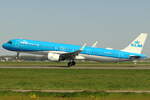 KLM Airbus A321-252NX PH-AXR beim Start in Amsterdam 28.4.2026