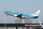 Eine der unzähligen Boeing 737 von KLM am gestrigen Tag.