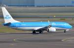 PH-BXW KLM Royal Dutch Airlines Boeing 737-8K2(WL)  zum Start am 13.03.2015 in Amsterdam