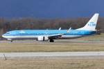 KLM, PH-BXS, Boeing, B737-9K2, 30.01.2016, GVA, Geneve, Switzerland         