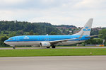 KLM Royal Dutch Airlines, PH-PXK, Boeing 737-8K2,  Swift / Gierzaluw , 15.Juli 2016, ZRH Zürich, Switzerland.