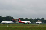 Delta Airlines, Boeing B 767-332(ER), N198DN, Air Berlin, Airbus A 320-214, D-ABFA, Lufthansa, Airbus A 320-211, D-AIPL  Ludwigshafen am Rhein , TXL, 04.06.2017