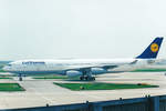 Lufthansa, D-AIGR, Airbus A340-313X, msn: 274,  Leipzig , Juni 1999, ORD Chicago O'Hare, USA.