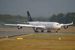 Lufthansa Airbus A340-313 D-AIGW, cn(MSN): 327,  Star Alliance ,
Frankfurt Rhein-Main International, 20.05.2018.