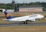 Lufthansa B 737-530 D-ABJE  Ingelheim a. Rhein  beim Start in Berlin-Tegel am 24.08.2009