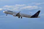 D-AIEI , Lufthansa , Airbus A321-271NX (Uhingen) , 09.09.2022 , Berlin-Brandenburg  Willy Brandt  , BER , 