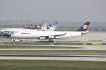 Lufthansa Airbus 340-313X D-AIGT Flughafen Mnchen 14.04.2009