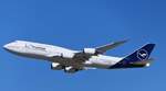 Boeing 747-830  Sachsen-Anhalt  der Lufthansa (D-ABYF) startet am 06.08.2026 in Frankfurt als LH430 nach Chicago (ORD).