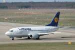 Lufthansa B 737-530 D-ABJA  Bad Segeberg  bei der Ankunft in Berlin-Tegel am 02.04.2010