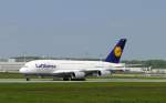 Erster Airbus A380 fr die Lufthansa.