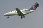 Lufthansa Flight Training Cessna 525 Citation CJ1 D-ILHA im Landeanflug in Berlin-Schnefeld am 07.06.2010