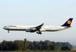 Lufthansa Airbus A 340-642X D-AIHU Flughafen Mnchen 11.09.2010