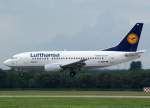 Lufthansa, D-ABIN, Boeing 737-500  Langenhagen  (Sticker-lufthansa.com), 2010.08.28, DUS-EDDL, Düsseldorf, Germany     