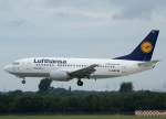 Lufthansa, D-ABIZ, Boeing 737-500  Kirchheim unter Teck  (Sticker-lufthansa.com), 2010.08.28, DUS-EDDL, Düsseldorf, Germany     