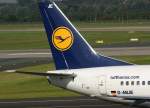 Lufthansa, D-ABJE, Boeing 737-500  Ingelheim am Rhein  (Seitenleitwerk/Tail), 2010.09.23, DUS-EDDL, Dsseldorf, Germany     