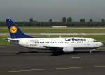 Lufthansa, D-ABJF, Boeing 737-500  Aalen  (Sticker-lufthansa.com), 2010.09.22, DUS-EDDL, Dsseldorf, Germany     