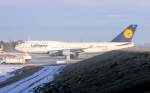 Lufthansa Boeing 747-430 D-ABVS Saarland Flughafen Mnchen 21.12.2010